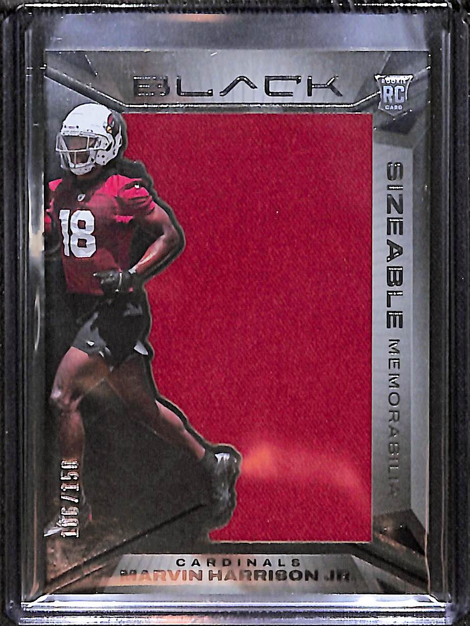Marvin Harrison Jr. 2024 Panini Black Sizeable Rookie Memorabilia #SR-MHJ #/150