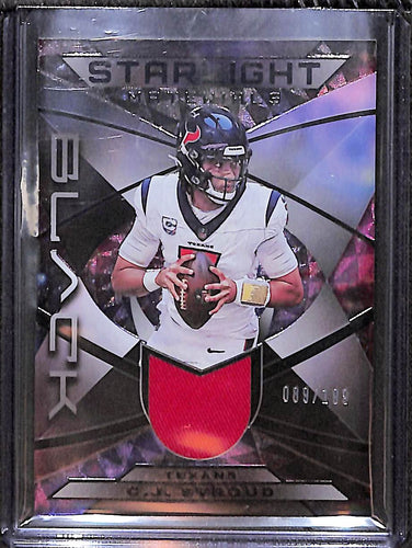C.J. Stroud 2024 Panini Black Starlight Materials #SM-CJS #/199