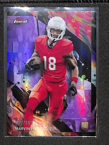 Marvin Harrison Jr. 2024 Finest Purple Refractor #189 #/200