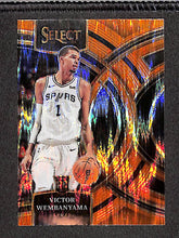 Load image into Gallery viewer, Victor Wembanyama 2023-24 Panini Select Orange Flash Prizms #121
