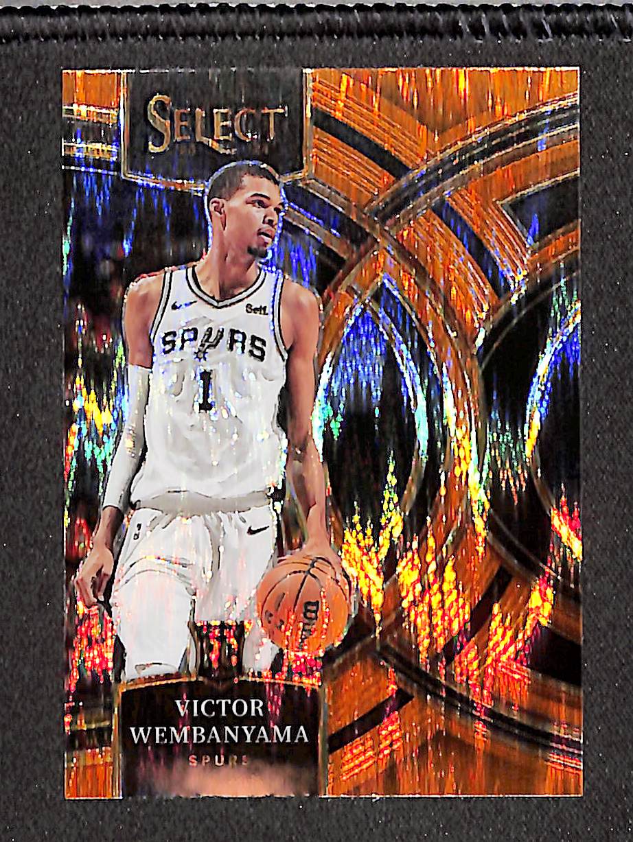 Victor Wembanyama 2023-24 Panini Select Orange Flash Prizms #121