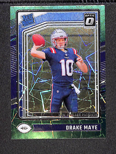 Drake Maye 2024 Donruss Optic Green Velocity #229