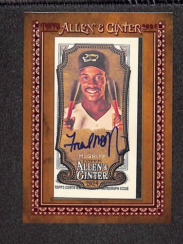 Fred McGriff 2019 Topps Allen & Ginter Baseball Framed Mini Autographs #MA-FM