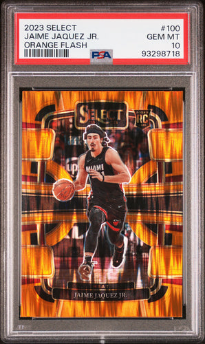 Jaime Jaquez Jr. 2023 Panini Select Orange Flash #100 PSA 10