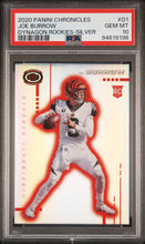 Load image into Gallery viewer, Joe Burrow 2020 Panini Chronicles Dynagon Rookies Silver #D-1 PSA 10
