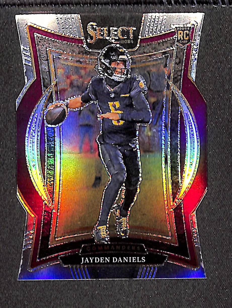 Jayden Daniels 2024 Panini Select Silver Prizm Die Cut #26