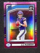 Load image into Gallery viewer, J.J. McCarthy 2024 Donruss Optic Rated Rookies Preview Pink #303
