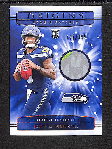 Jalen Milroe 2025 Panini Origins Rookie Patches /199 #RPH-JME