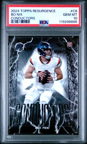 Bo Nix 2024 Topps Resurgence Conductors #C-8 PSA 10