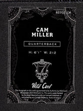 Load image into Gallery viewer, Cam Miller 2024 Wild Card Crystal Holographic Purple #AC7CE-CM #/6
