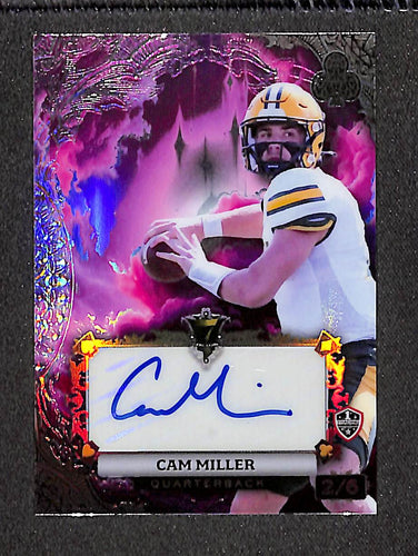 Cam Miller 2024 Wild Card Crystal Holographic Purple #AC7CE-CM #/6