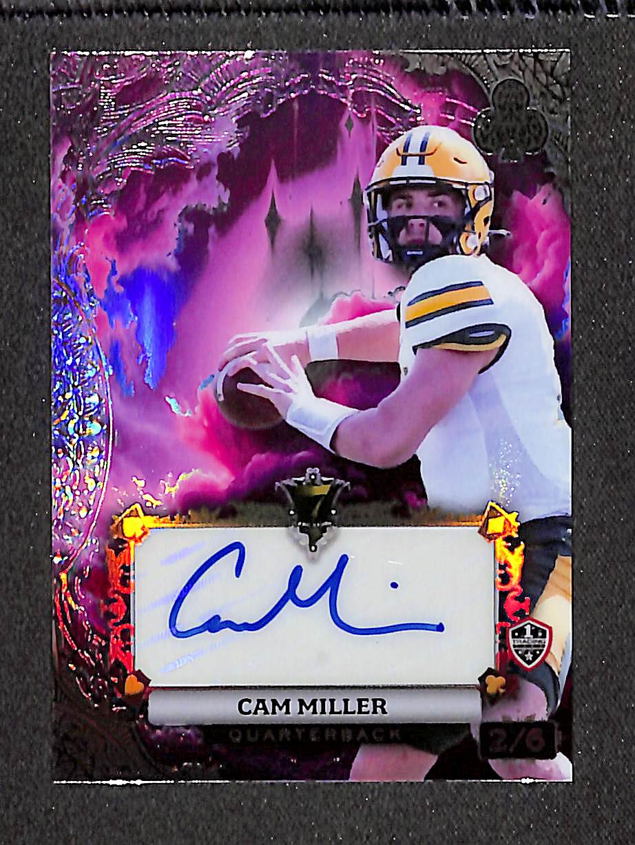 Cam Miller 2024 Wild Card Crystal Holographic Purple #AC7CE-CM #/6