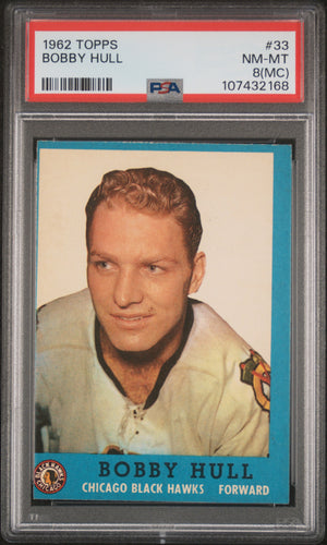 Bobby Hull 1962-63 Topps #33 PSA 8