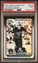 Load image into Gallery viewer, Jackson Chourio 2024 Topps Chrome Update Negative Refractors #USC18 PSA 9
