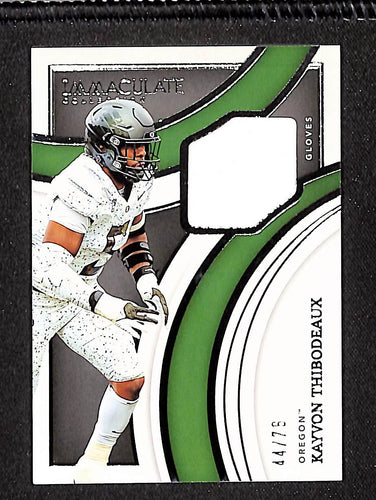 Kayvon Thibodeaux 2022 Immaculate Collection Gloves #IG-KTH #/76