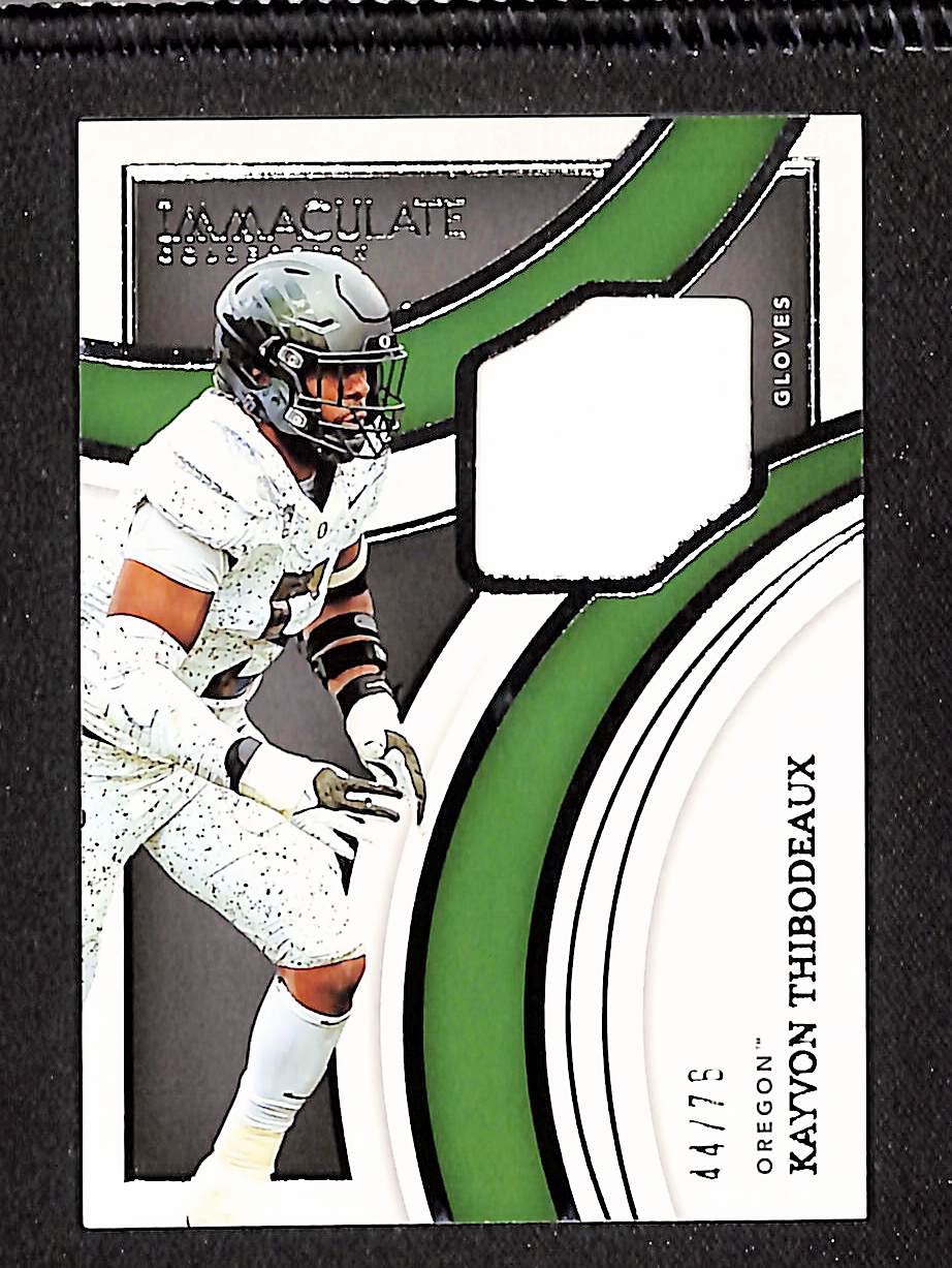 Kayvon Thibodeaux 2022 Immaculate Collection Gloves #IG-KTH #/76