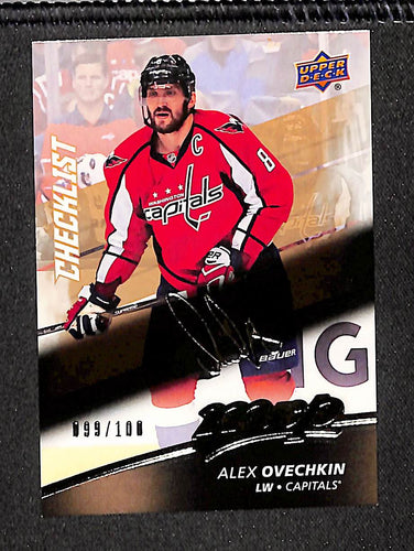 Alex Ovechkin 2017-18 Upper Deck MVP Gold Script #230 #/100