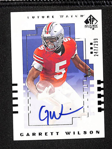 Garrett Wilson 2022 Goodwin Champions Future Watch Auto #00T-GA #/299