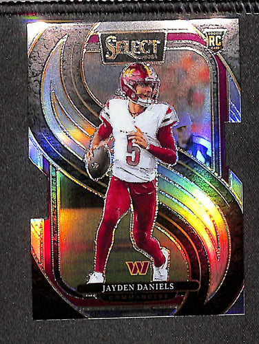 Jayden Daniels 2024 Panini Select Silver Prizm Die Cut #112