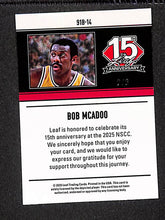 Load image into Gallery viewer, Bob McAdoo 2025 Leaf 15th Anniversary 1991 Base Lava Red #91B-14 #/3
