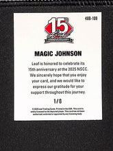 Load image into Gallery viewer, Magic Johnson 2025 Leaf 15th Anniversary - 1948 Base Lava Pink #48B-109 #/8

