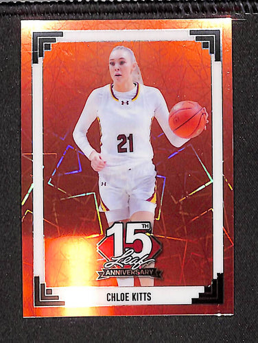 Chloe Kitts 2025 Leaf 15th Anniversary - 1991 Base Lazer Orange #91B-31 #/4