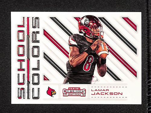 Lamar Jackson 2018 Panini Contenders Draft Picks School Colors #4