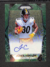 Load image into Gallery viewer, James Conner 2017 Panini Prizm Rookie Autographs Prizm Green Scope #RA-JCN #/99
