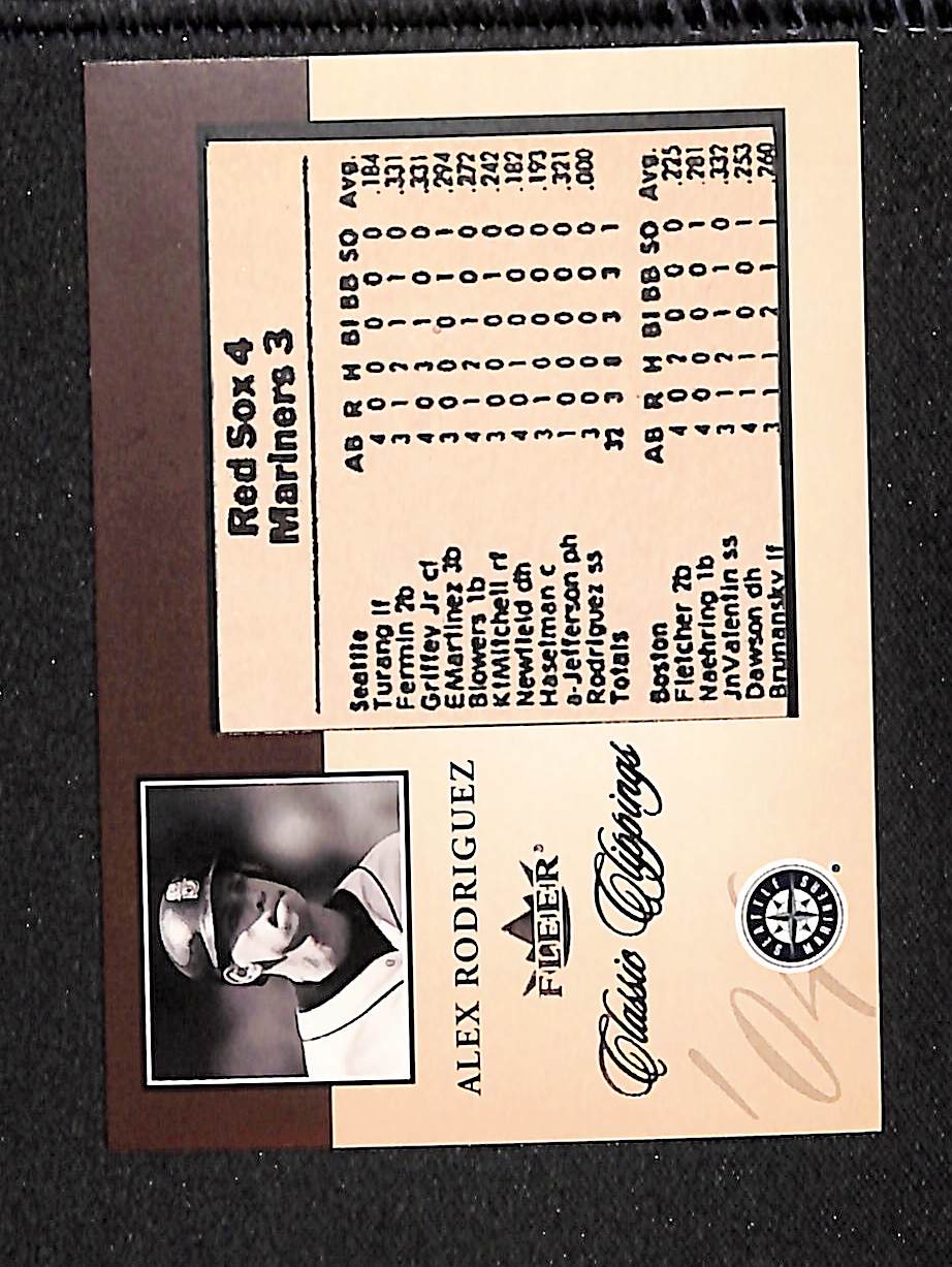 Alex Rodriguez 2004 Fleer Classic Clippings Inserts #16 CC #/750