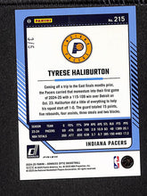 Load image into Gallery viewer, Tyrese Haliburton 2024-25 Donruss Optic Green #215 #/5
