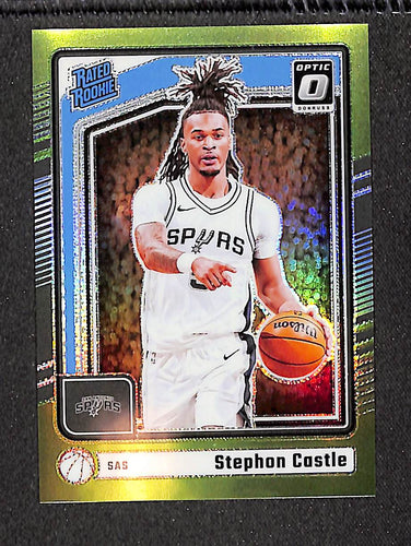 Stephon Castle 2024-25 Donruss Optic Lime Green #254 #/149