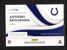 Load image into Gallery viewer, Anthony Richardson 2023 Immaculate Collection Introductions #II-ARI #/49
