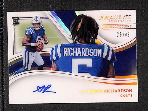 Anthony Richardson 2023 Immaculate Collection Introductions #II-ARI #/49