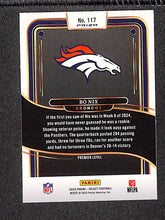 Load image into Gallery viewer, Bo Nix 2024 Panini Select Red &amp; Blue Prizm Shock #117
