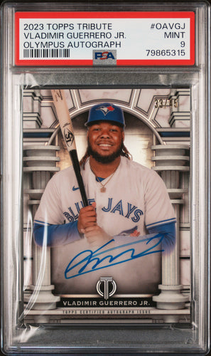 Vladimir Guerrero Jr. 2023 Topps Tribute Olympus Autographs #OA-VGJ PSA 9