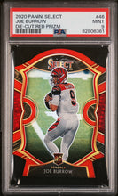 Load image into Gallery viewer, Joe Burrow 2020 Panini Select Red Prizm Die Cut #46 PSA 9
