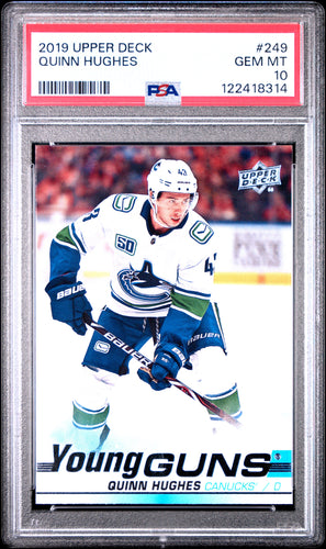 Quinn Hughes 2019-20 Upper Deck #249 PSA 10