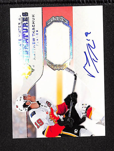Matthew Tkachuk 2019-20 UD Ultimate Collection Material Signatures #UMS-MT #/99