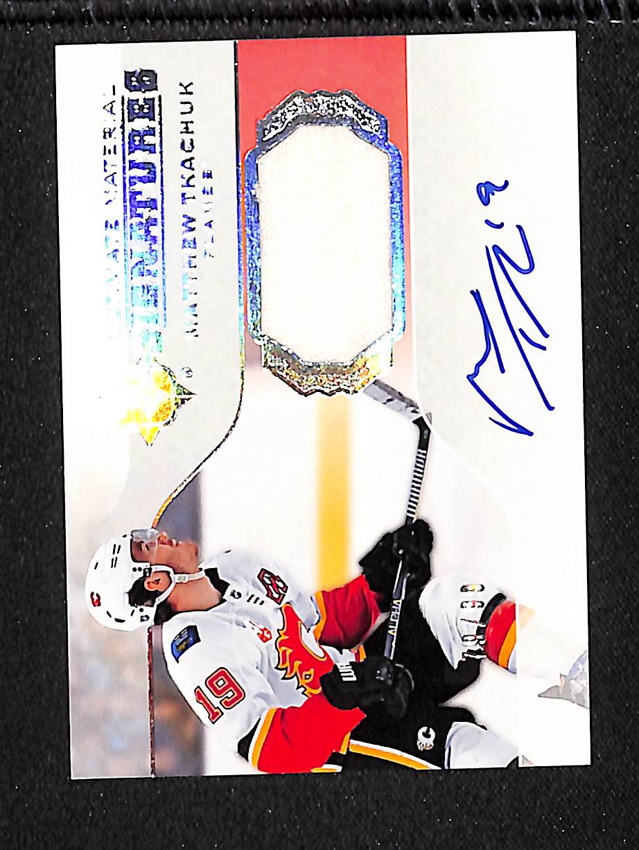 Matthew Tkachuk 2019-20 UD Ultimate Collection Material Signatures #UMS-MT #/99