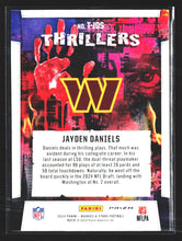 Load image into Gallery viewer, Jayden Daniels 2024 Panini Rookies &amp; Stars Thrillers Silver #T-JDS
