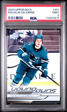 Load image into Gallery viewer, Macklin Celebrini 2024-25 Upper Deck #451 PSA 9
