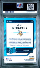 Load image into Gallery viewer, J.J. McCarthy 2024 Donruss Optic Rated Rookies Preview Pink #303 PSA 10
