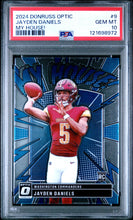 Load image into Gallery viewer, Jayden Daniels 2024 Donruss Optic My House! #9 PSA 10
