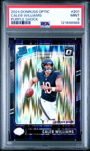 Load image into Gallery viewer, Caleb Williams 2024 Donruss Optic Purple Shock #201 PSA 9
