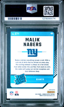 Load image into Gallery viewer, Malik Nabers 2024 Donruss Optic Purple Shock #271 PSA 9
