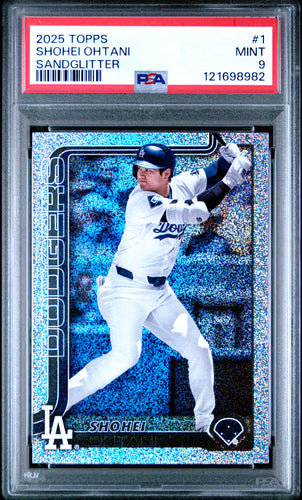 Shohei Ohtani 2025 Topps Sandglitter #1 PSA 9