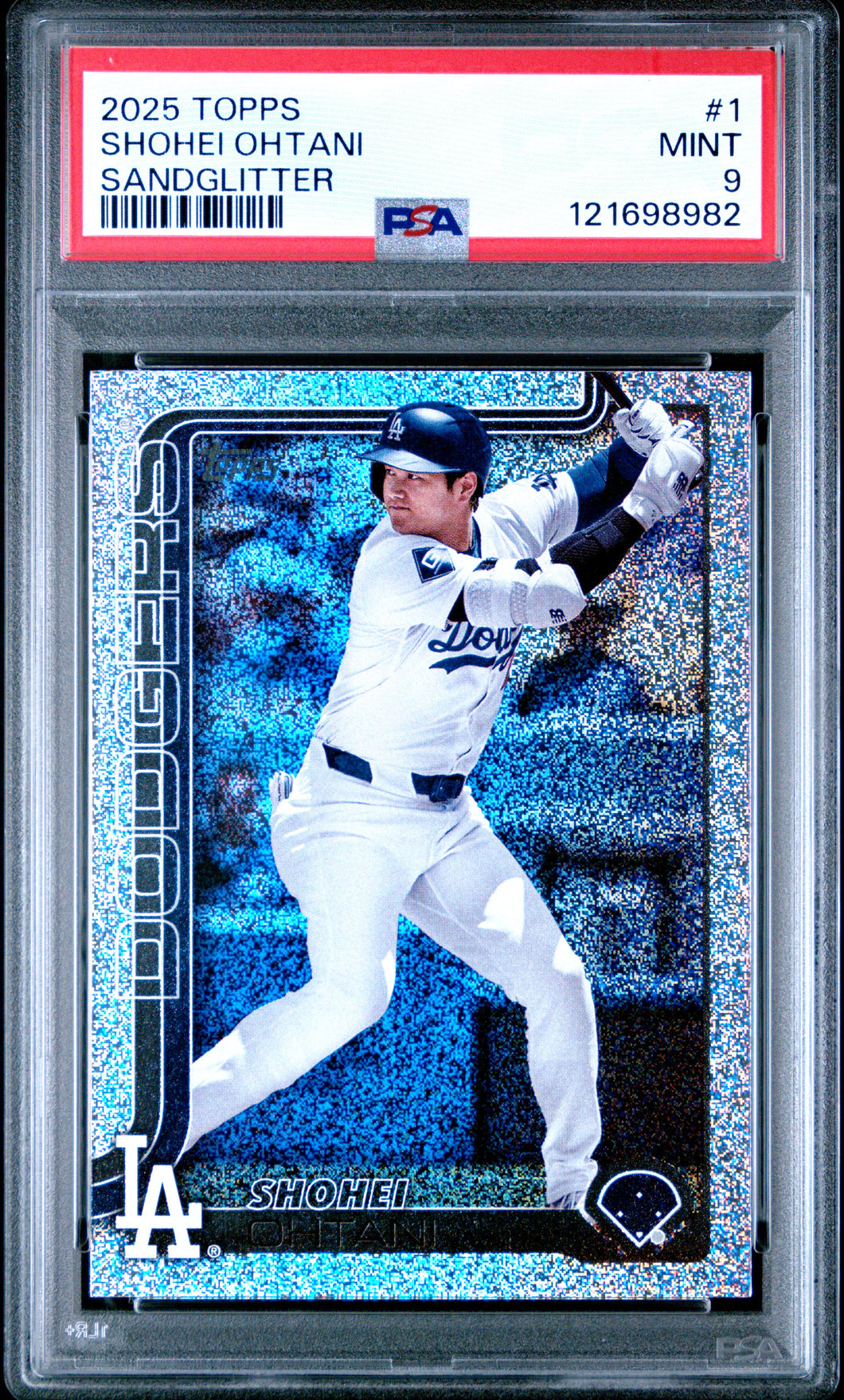 Shohei Ohtani 2025 Topps Sandglitter #1 PSA 9