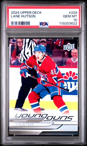 Lane Hutson 2024-25 Upper Deck #229 PSA 10