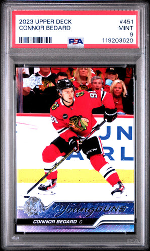 Connor Bedard 2023-24 Upper Deck #451 PSA 9