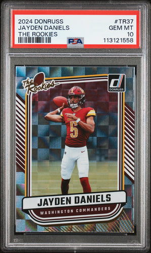 J.J. McCarthy 2024 Donruss The Rookies #TR-1 PSA 10